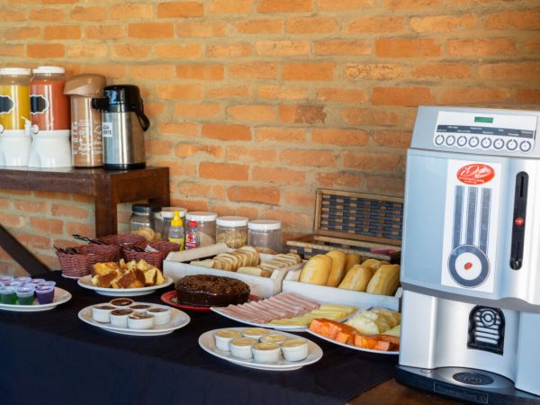 Café da manhã da pousada em Búzios